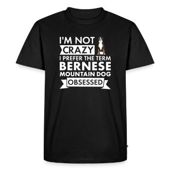 Je préfère le terme Bouvier Bernois obsédé - T-shirt Premium bio Homme - noir - Devant - Nico (187cm)
