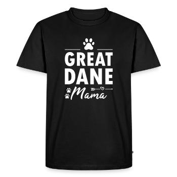 Great Dane Mama - Men's Premium Organic T-Shirt - black - Front - Nico (187cm)