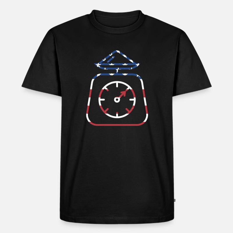 Baker Us Flag Baking - Männer Premium Bio T-Shirt - Schwarz