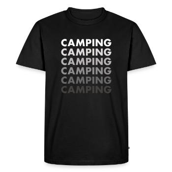Camper Camping - T-shirt Premium bio Homme - noir - Devant - Nico (187cm)