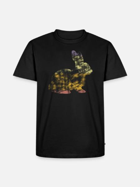 Rabbit - Men's Premium Organic T-Shirt - black