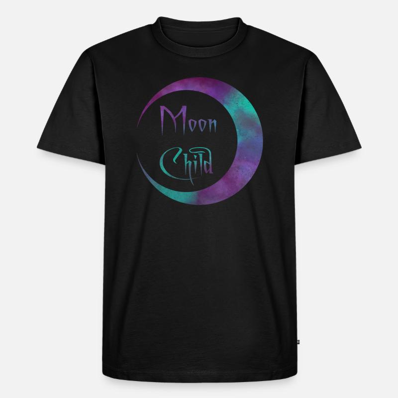 Moonchild - Galaxy Version - Männer Premium Bio T-Shirt - Schwarz