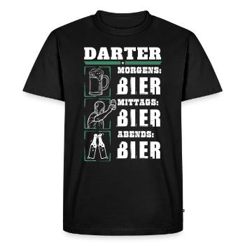 Mon quotidien de dard - T-shirt Premium bio Homme - noir - Devant - Nico (187cm)