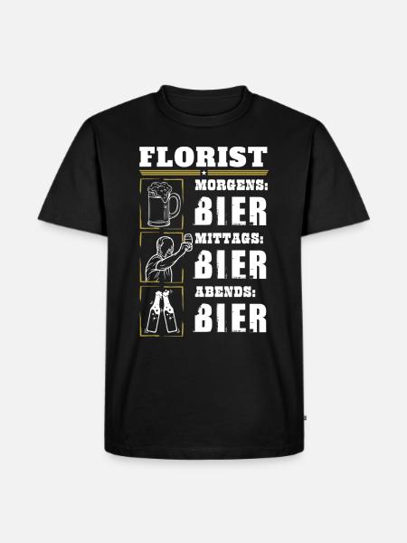 Mon quotidien de fleuriste - T-shirt Premium bio Homme - noir