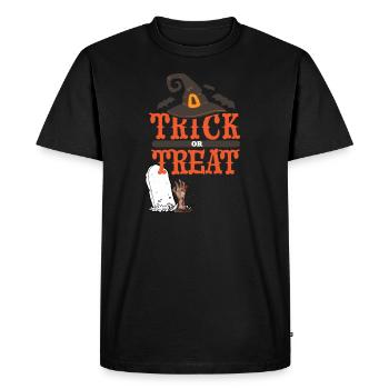 Trick or treat (O3) - T-shirt Premium bio Homme - noir - Devant - Nico (187cm)
