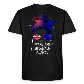 Heard et Mcdonald (Îles) - T-shirt Premium bio Homme - noir - Devant - Nico (187cm)