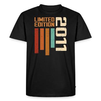Vintage 2011 Cadeau d’anniversaire 2011 Retro 2011 - T-shirt Premium bio Homme - noir - Devant - Nico (187cm)