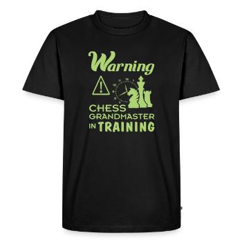 Drôle de grand maître d’échecs dans le cadeau d’entraînement pour - T-shirt Premium bio Homme - noir - Devant - Nico (187cm)