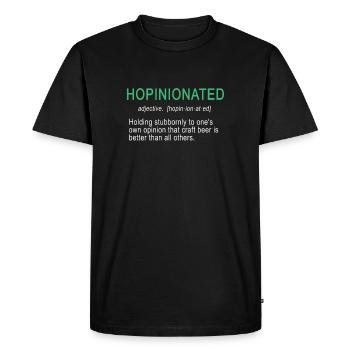 Design hopinionated génial pour IPA &Craft Beer - T-shirt Premium bio Homme - noir - Devant - Nico (187cm)