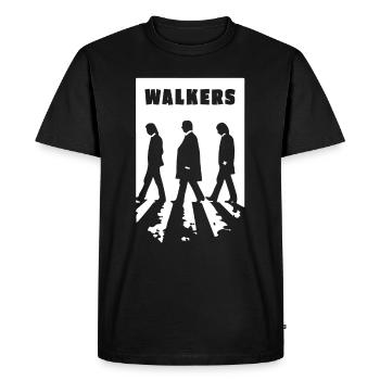 MARCHEURS Blanc - T-shirt Premium bio Homme - noir - Devant - Nico (187cm)