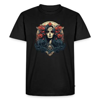 Santa Muerte - Día de Muertos - T-shirt Premium bio Homme - noir - Devant - Nico (187cm)