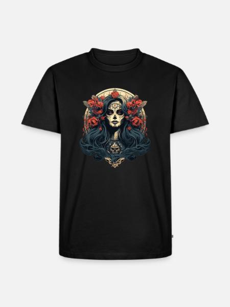 Santa Muerte - Día de Muertos - Ekologiczna koszulka męska Premium - czarny