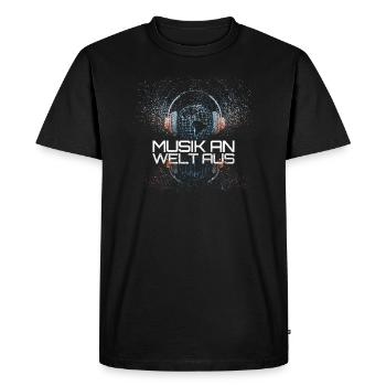 Imagées Musique> Musique - monde - T-shirt Premium bio Homme - noir - Devant - Nico (187cm)