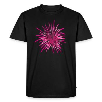 Feux d’artifice Réveillon du Nouvel An Rockets Fête du Nouvel An - T-shirt Premium bio Homme - noir - Devant - Nico (187cm)
