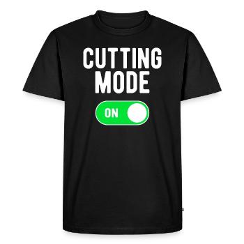 Mode de coupe ON Gym Musculation Poids Entraînement - T-shirt Premium bio Homme - noir - Devant - Nico (187cm)