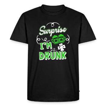 St Patrick's Day I'm Drunk St Patrick Day - Men's Premium Organic T-Shirt - black - Front - Nico (187cm)