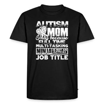 Sensibilisation à l'autisme - T-shirt Premium bio Homme - noir - Devant - Nico (187cm)