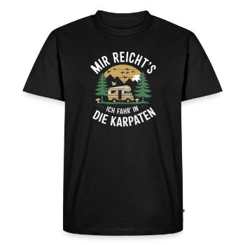 I've had enough of the Carpathian Holidays Adventure Motorhome - Men's Premium Organic T-Shirt - black - Front - Nico (187cm)