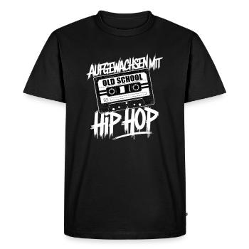 Hip Hop Gangster Cassette Graffiti Old School Beat - T-shirt Premium bio Homme - noir - Devant - Nico (187cm)