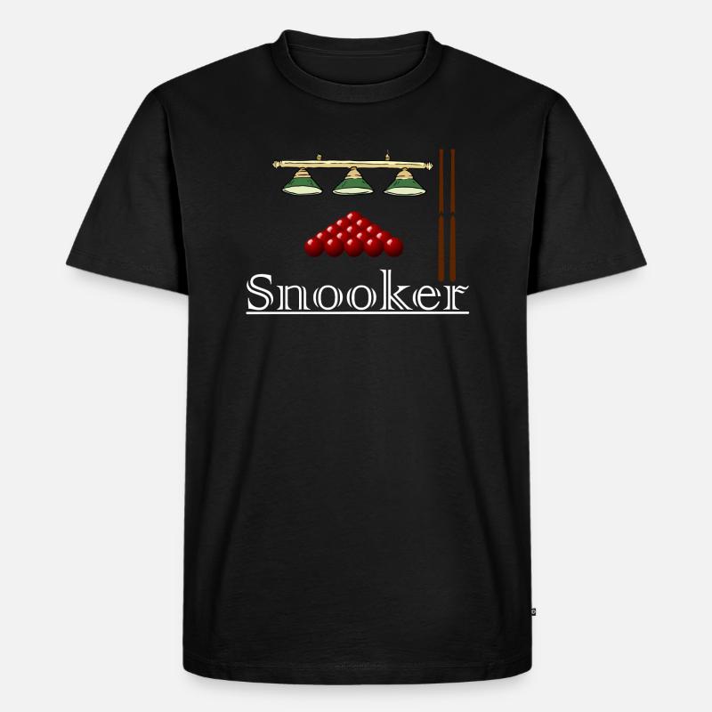snooker - Männer Premium Bio T-Shirt - Schwarz