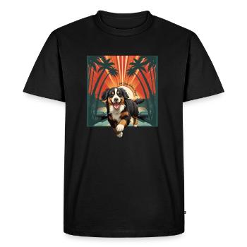 Bouvier bernois - T-shirt Premium bio Homme - noir - Devant - Nico (187cm)