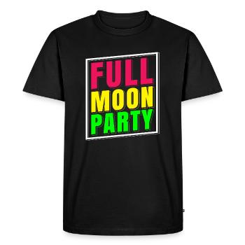 Full Moon Party Groups T-Shirt Thailand - Men's Premium Organic T-Shirt - black - Front - Nico (187cm)