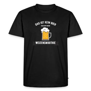 Wheat smoothie beer lover wheat beer - Men's Premium Organic T-Shirt - black - Front - Nico (187cm)