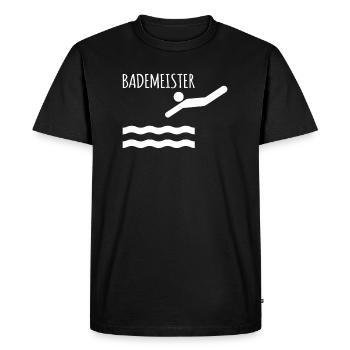 Chemise de sauveteur Cadeau de sauveteur - T-shirt Premium bio Homme - noir - Devant - Nico (187cm)