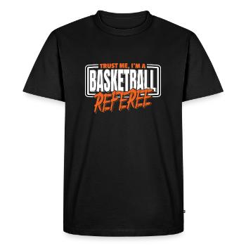 Basketball Referee Basketballer Referee - Men's Premium Organic T-Shirt - black - Front - Nico (187cm)