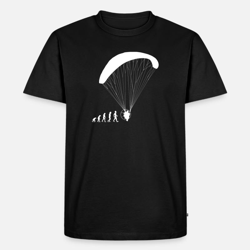 Evolution Motorschirm Geschenk Shirt - Männer Premium Bio T-Shirt - Schwarz