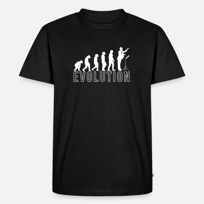 Evolution Dirigent T-Shirt Geschenk - Männer Premium Bio T-Shirt - Schwarz