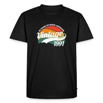 30 Years Of Being Awesome 1991 Shirt - T-shirt Premium bio Homme - noir - Devant - Nico (187cm)