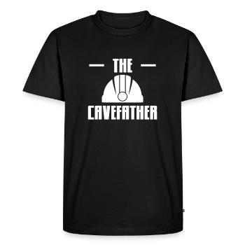 The Cavefather Speleologist T-Shirt Gift - Men's Premium Organic T-Shirt - black - Front - Nico (187cm)
