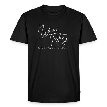 Wine Tasting Is My Favorite Sport Wine tasting - Men's Premium Organic T-Shirt - black - Front - Nico (187cm)