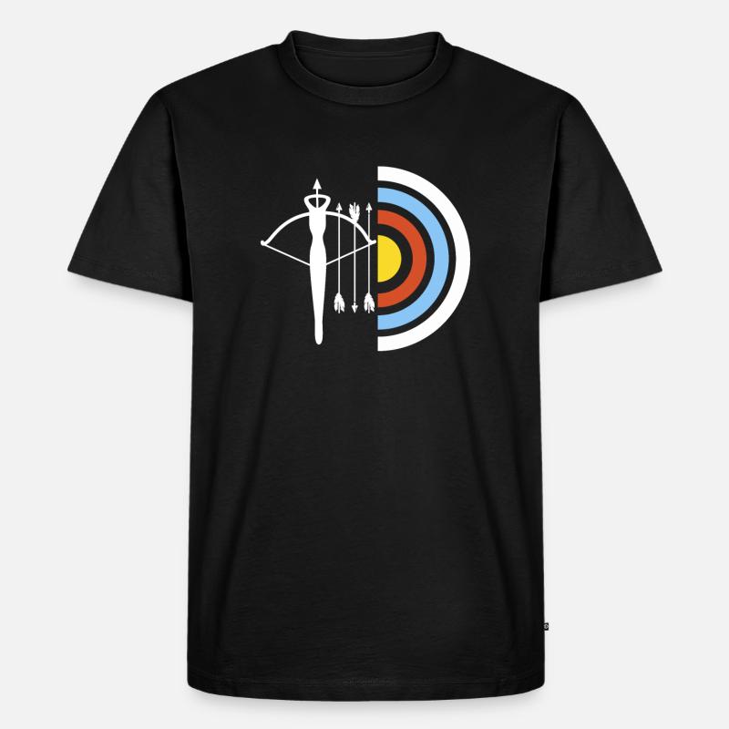 Armbrust Schütze Geschenk - Männer Premium Bio T-Shirt - Schwarz
