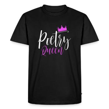 Poésie Reine Cadeau Poète Poésie Slam - T-shirt Premium bio Homme - noir - Devant - Nico (187cm)