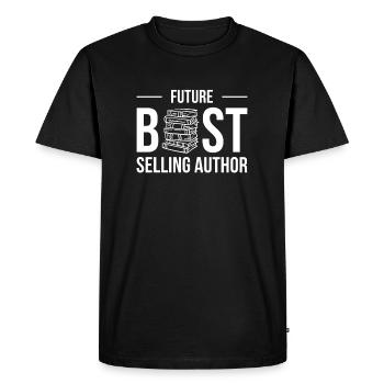 Futur auteur de best-sellers - T-shirt Premium bio Homme - noir - Devant - Nico (187cm)