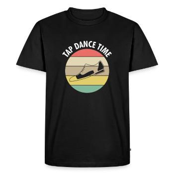 Tap Dance Time Tap Dance Time Cadeau - T-shirt Premium bio Homme - noir - Devant - Nico (187cm)