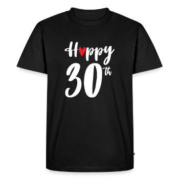 Joyeux cadeau de 30e anniversaire 30e anniversaire - T-shirt Premium bio Homme - noir - Devant - Nico (187cm)