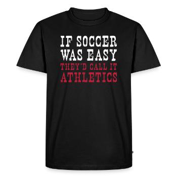 Angleterre Football Anglais Football Angleterre Futbol - T-shirt Premium bio Homme - noir - Devant - Nico (187cm)