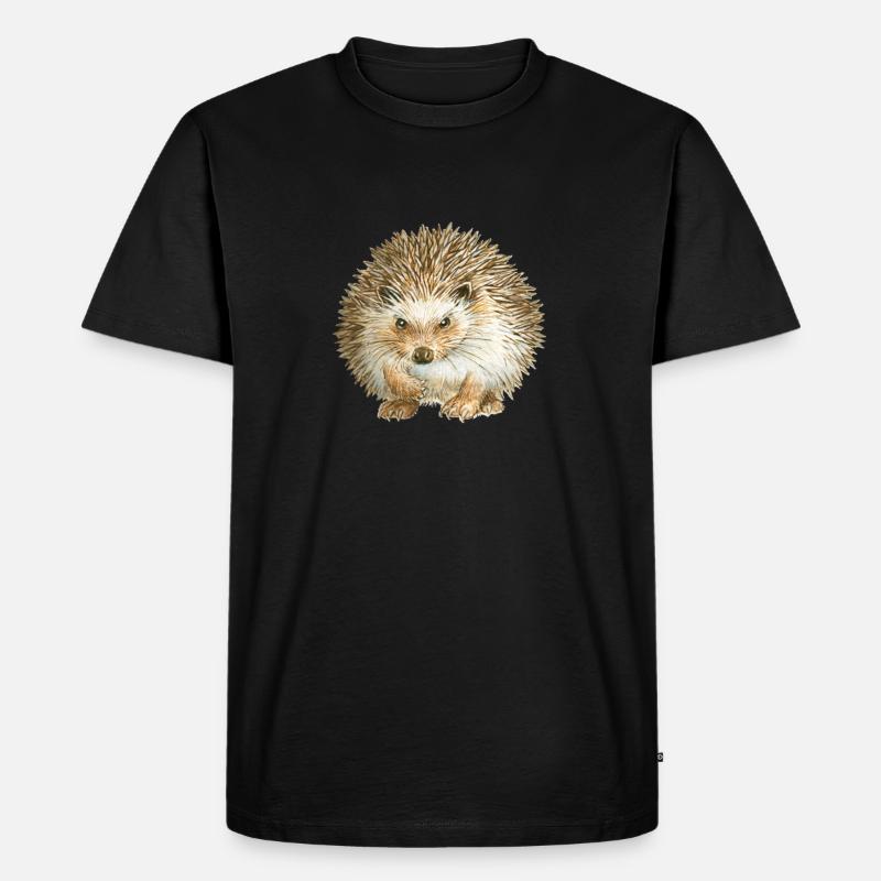Verärgertes IGELES - Männer Premium Bio T-Shirt - Schwarz