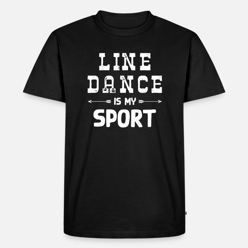 Line Dance Linedance Geschenk - Männer Premium Bio T-Shirt - Schwarz
