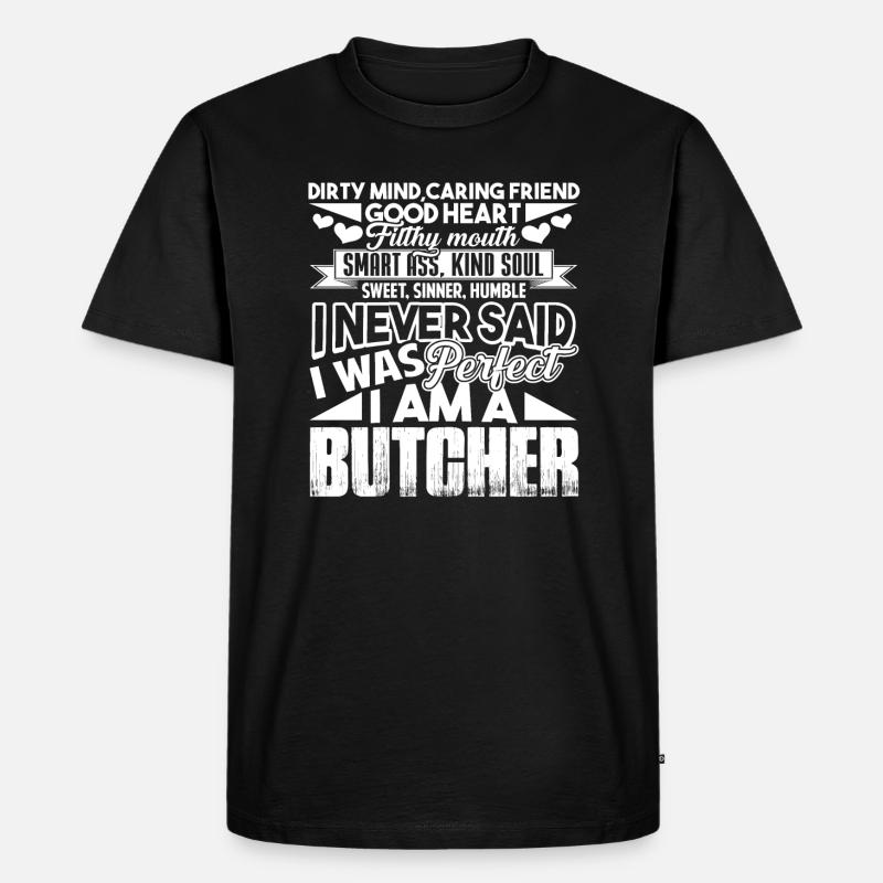 Metzger Ich bin ein Metzger - Männer Premium Bio T-Shirt - Schwarz