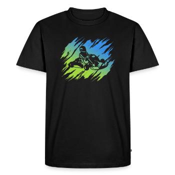 Go Kart Motorsport Kart Driver Go-Kart Go-Kart - T-shirt Premium bio Homme - noir - Devant - Nico (187cm)