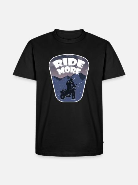 Ride More - Motorcycle - Men's Premium Organic T-Shirt - black