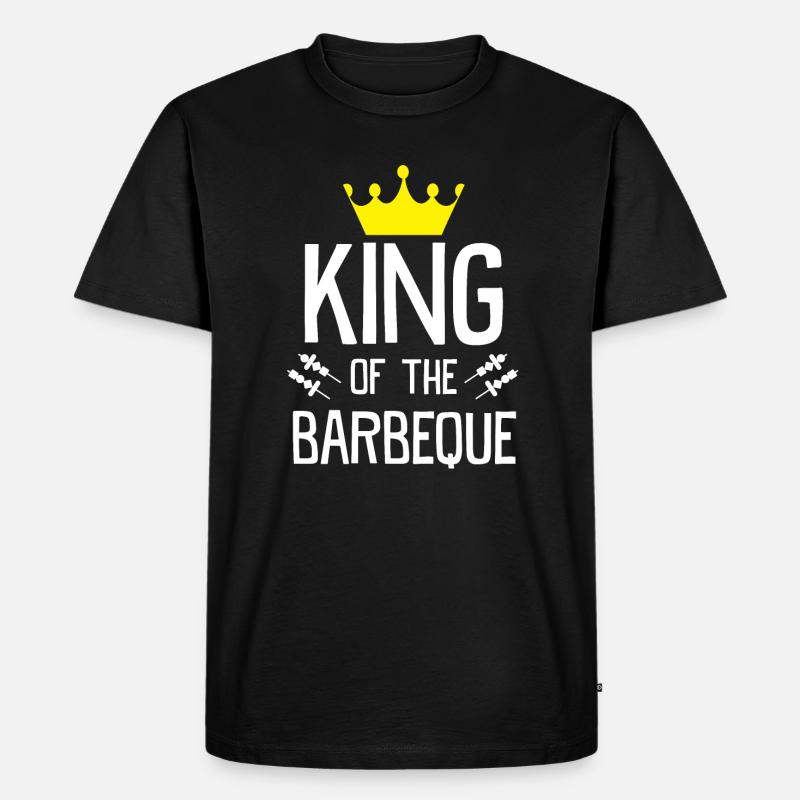 BBQ Grill - Männer Premium Bio T-Shirt - Schwarz