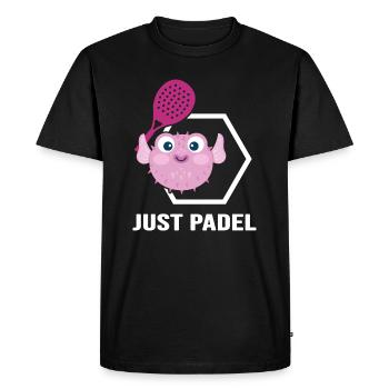 Padel Padeltennis Padelmode Paddle - Men's Premium Organic T-Shirt - black - Front - Nico (187cm)