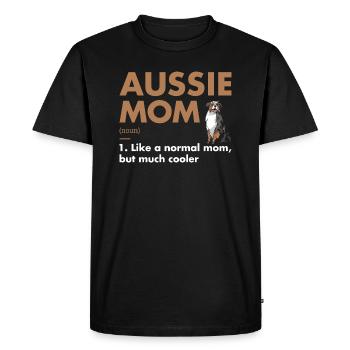 Définition de la maman australienne de chien - T-shirt Premium bio Homme - noir - Devant - Nico (187cm)