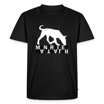 Mantrailer dog dogs - Men's Premium Organic T-Shirt - black - Front - Nico (187cm)