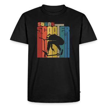 Cascade scooter - T-shirt Premium bio Homme - noir - Devant - Nico (187cm)